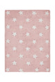 Lorena Canals vaskbart gulvtæppe – Stars Pink 120x160 cm