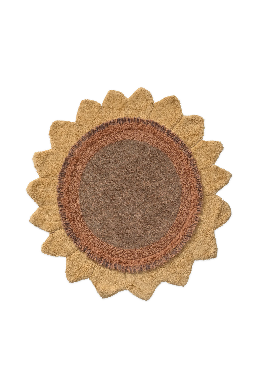 Lorena Canals Sunflower vaskbart solsikke-gulvtæppe 120 cm