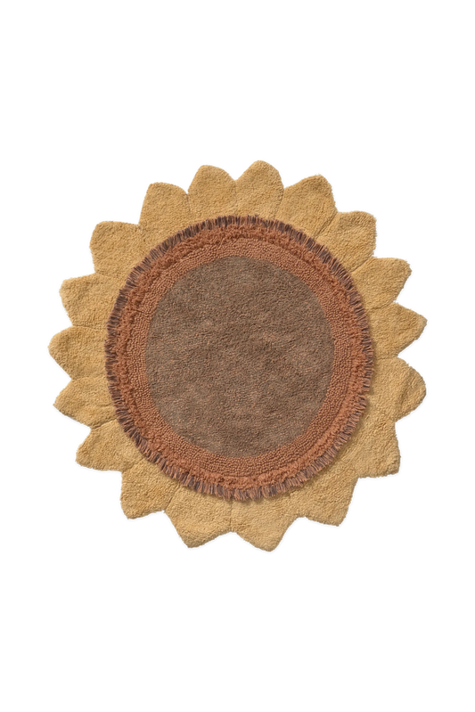 Lorena Canals Sunflower vaskbart solsikke-gulvtæppe 120 cm