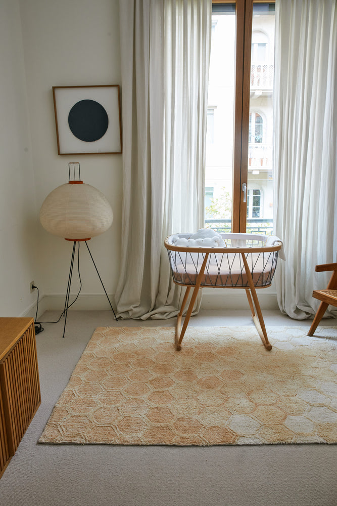 Lorena Canals vaskbart gulvtæppe – Sweet Honey 140x200 cm