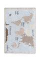 Lorena Canals vaskbart gulvtæppe Vintage Map 140 x 200 cm – blå