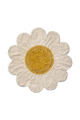 Lorena Canals White Daisy vaskbart marguerit-gulvtæppe 120 cm