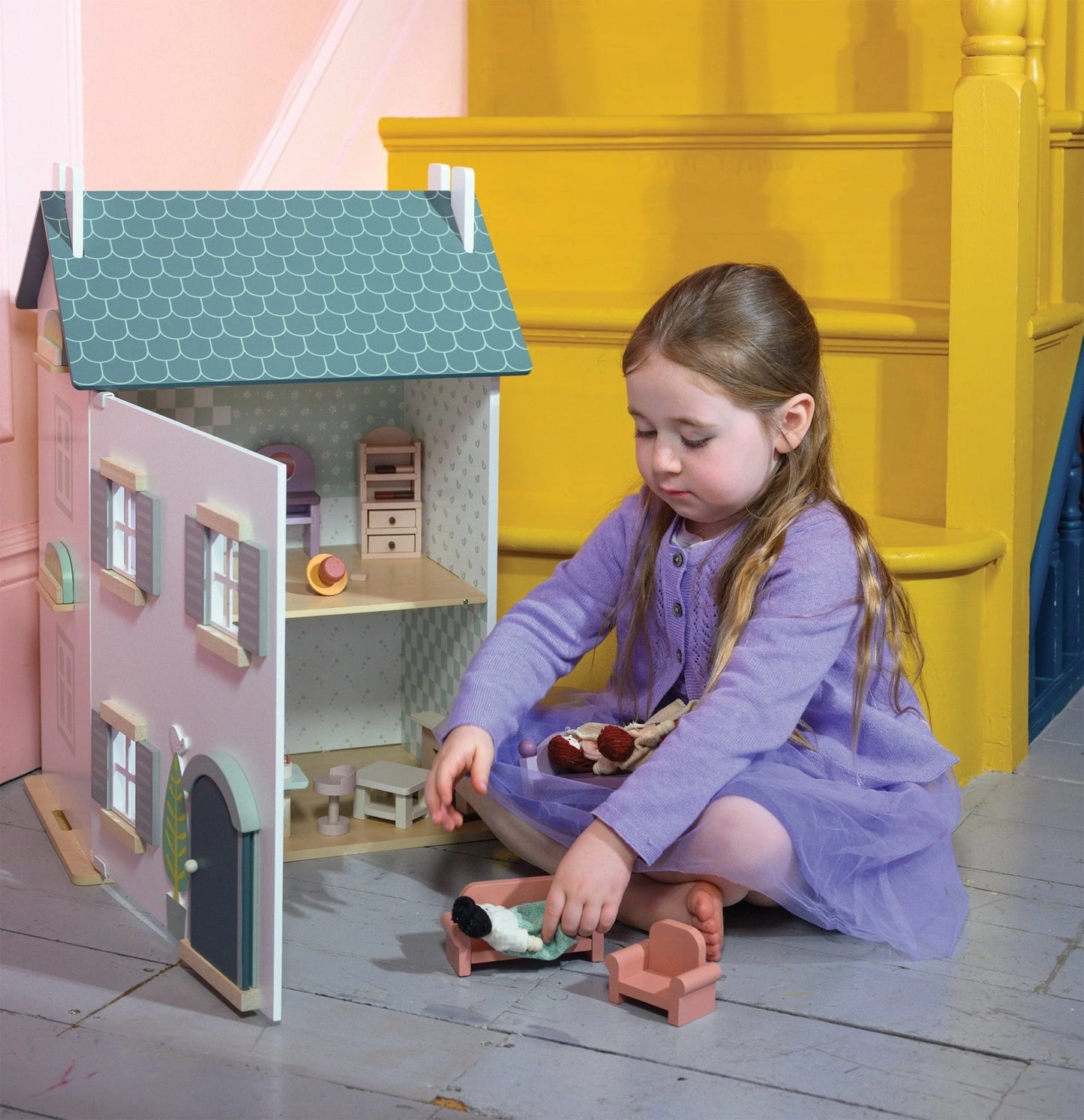 Mentari Willow House dukkehus i træ