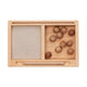 Small Montessori Sand Writing Tray with Divider + Card Holder