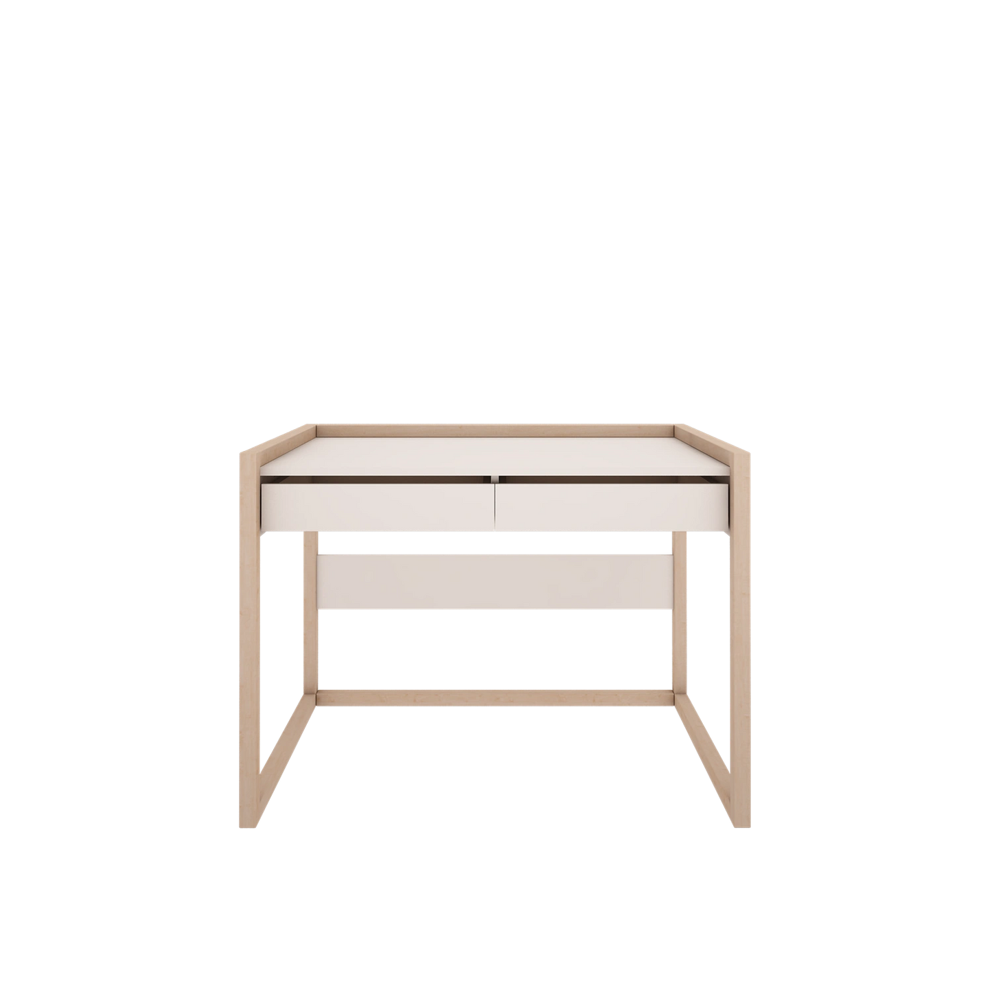 Wood Luck Design - Basic - skrivebord med skuffer – hvid