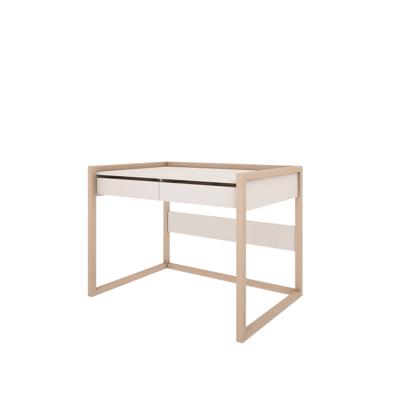 Wood Luck Design - Basic - skrivebord med skuffer – hvid