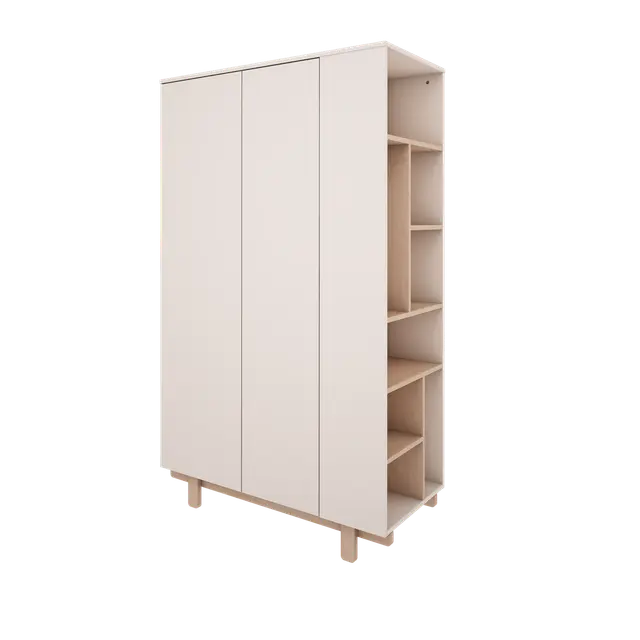 Wood Luck Design - Basic - garderobeskab – hvid
