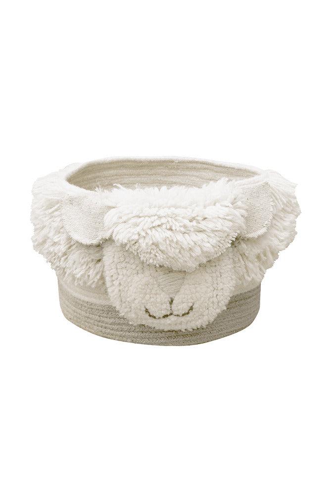 Lorena Canals Woolable kurv – Pink Nose Sheep til børn