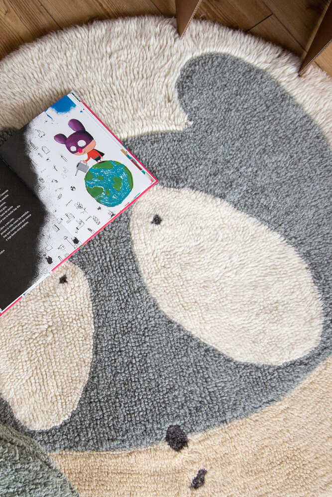 Lorena Canals Woolable gulvtæppe Astromouse Ø100 cm