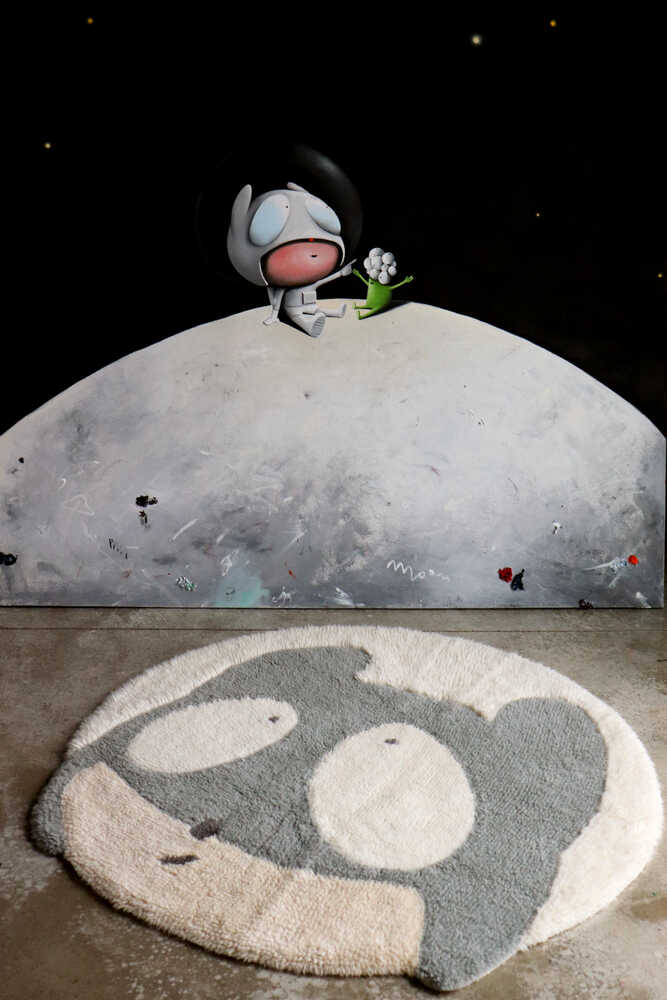 Lorena Canals Woolable gulvtæppe Astromouse Ø100 cm