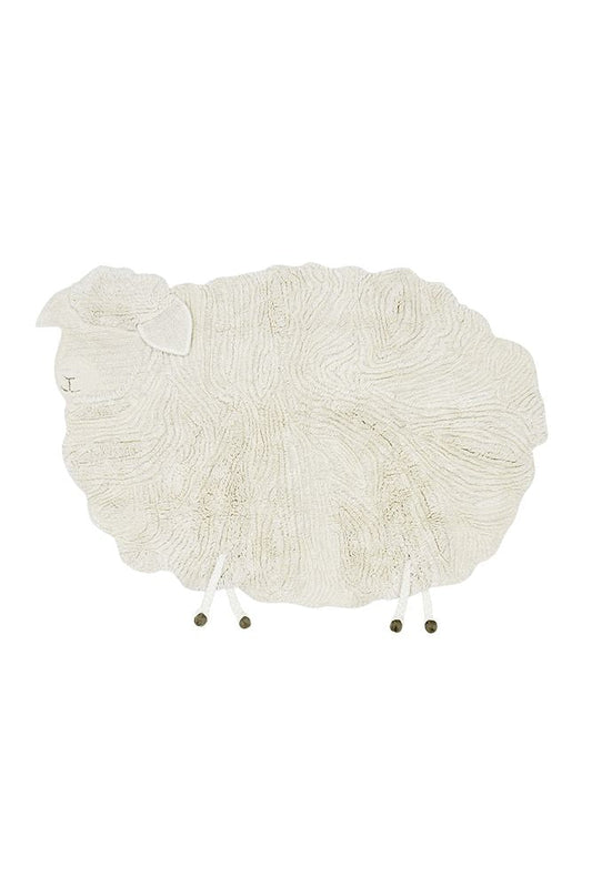 Lorena Canals Woolable uldgulvtæppe – Pink Nose Sheep 120x170 cm